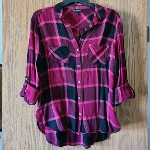 Plaid Utility/Camp Shirt